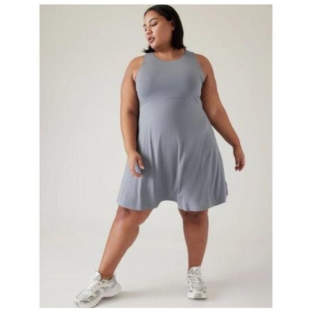 Athleta Santorini Thera loungewear weekender 2x gray dress